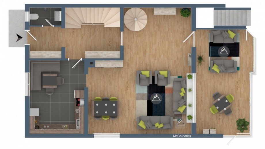 Grundriss EG Doppelhaush�lfte Gundelfingen