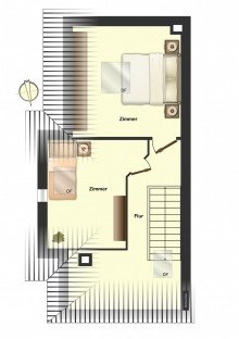 Grundriss DG Lebenstraum in der Stadt!