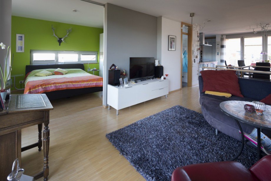 Wohnzimmer Etagenwohnung Freiburg im Breisgau