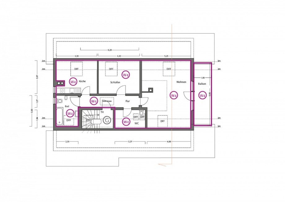 Grundriss Etagenwohnung Ihringen
