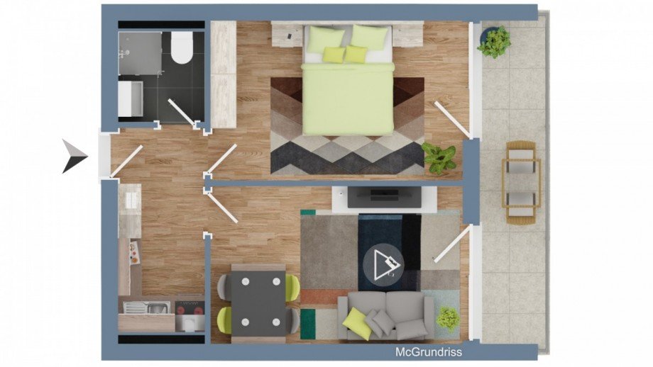 Grundriss Wohnung Freiburg im Breisgau
