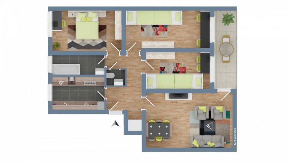 Grundriss Etagenwohnung Rheinfelden (Baden)