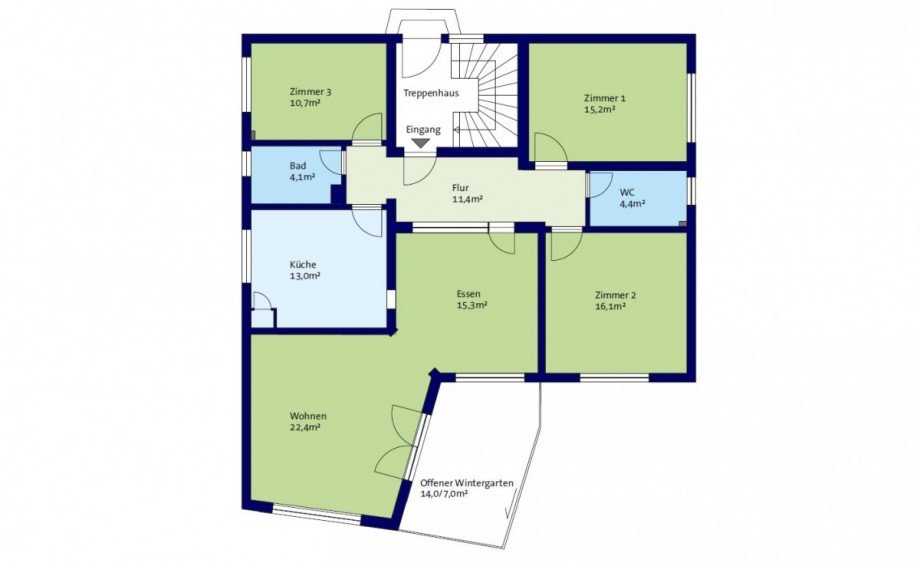 Grundriss Etagenwohnung Kirchzarten