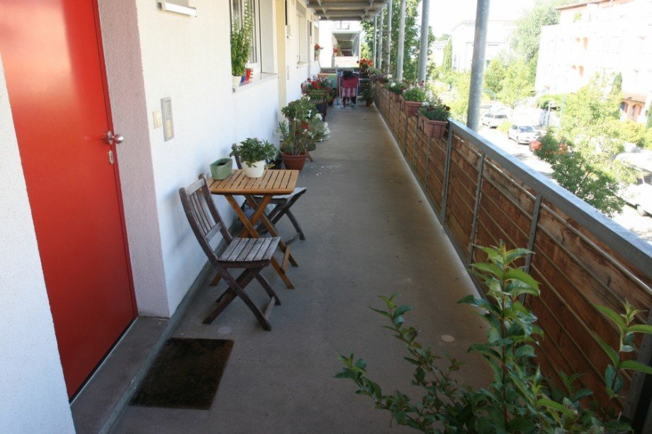 Laubengang Maisonettewohnung Freiburg im Breisgau