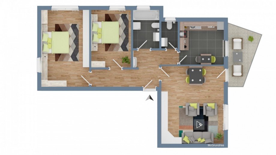 Grundriss Etagenwohnung Offenburg