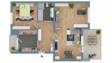 Grundriss Zentrale und ruhig in Betzenhausen!