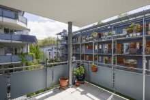 Balkon Sch�ne 2-Zimmer-Wohnung im Vauban - bezugsfrei