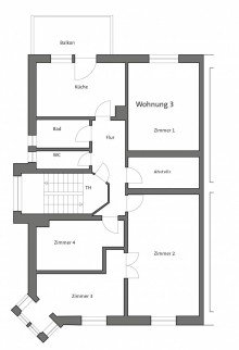 1_DG Dreifamilienhaus in bester Lage in der Wiehre!