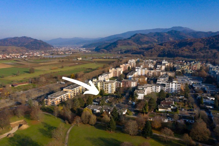 Blick Richtung Waldkirch Denzlingen - Denzlingen (Gemeinde) Bungalow Bungalow mit herrlichem S�dgarten in Denzlingen!