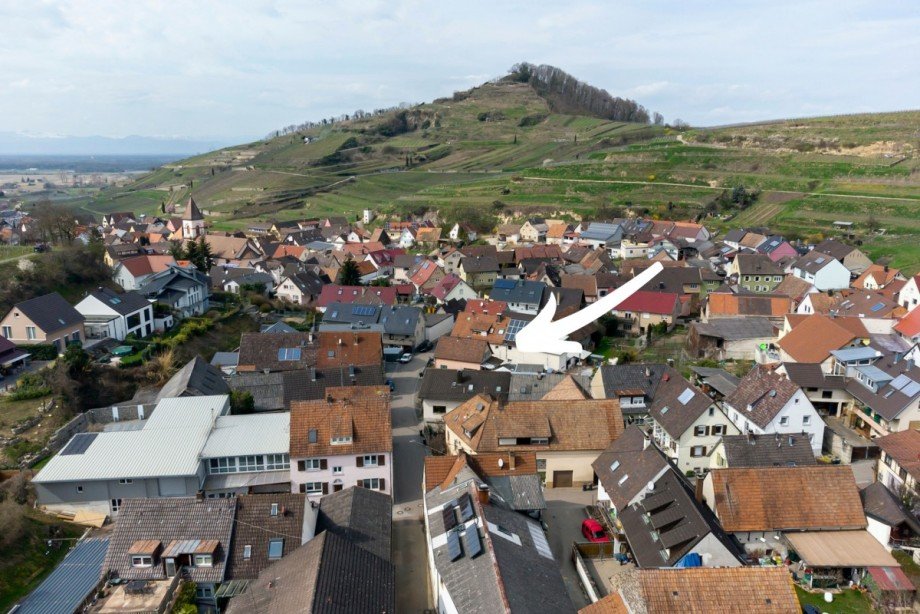 Blick von oben Einfamilienhaus Vogtsburg im Kaiserstuhl / Achkarren