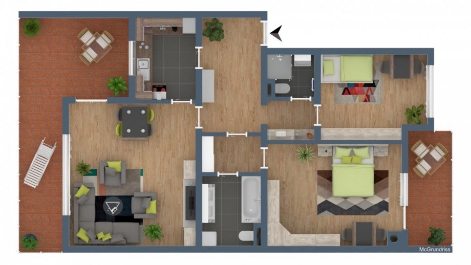 Grundriss Etagenwohnung Bad Krozingen