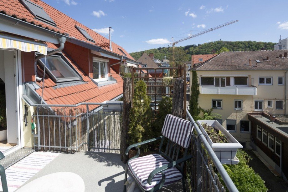 Balkon mit M�nsterblick Dachgeschosswohnung Freiburg im Breisgau / Herdern