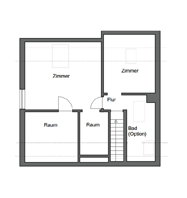 Grundriss DG Doppelhaush�lfte Kirchzarten