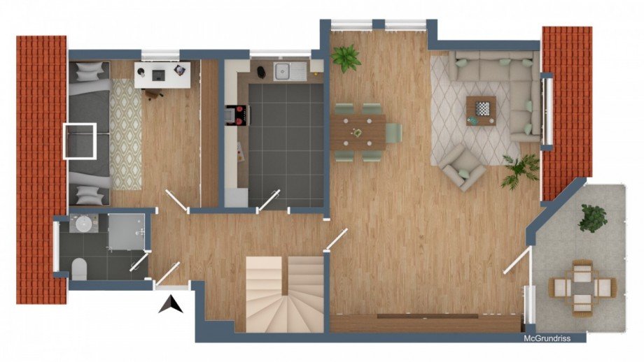 Grundriss Etagenwohnung Ihringen