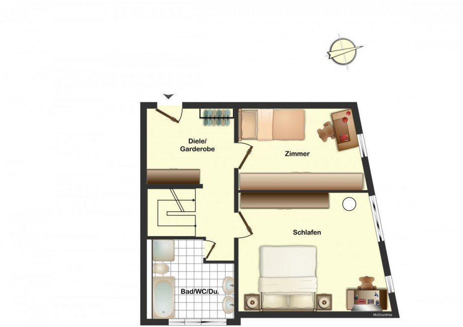 Grundriss OG Etagenwohnung Freiburg im Breisgau / Waltershofen