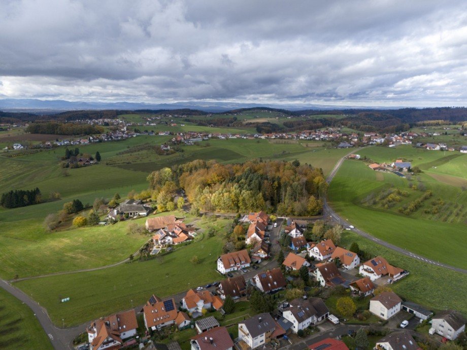 Blick von oben Dachgeschosswohnung Freiamt