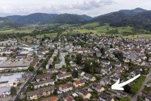 Blick �ber Kirchzarten Tolle Lage mitten in Kirchzarten!