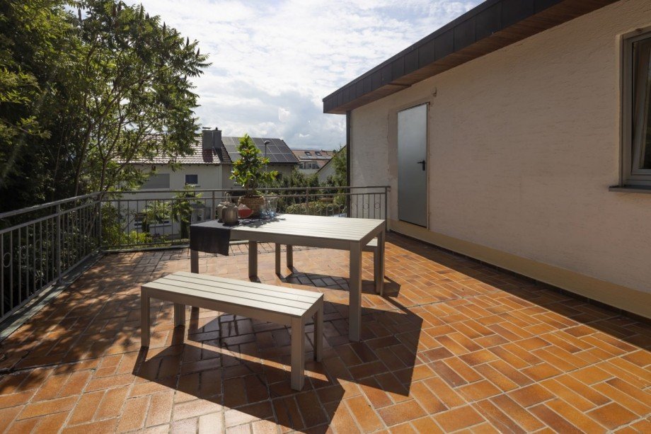 Terrasse Nord-Ost Doppelhaush�lfte Freiburg im Breisgau / Tiengen