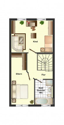 Obergeschoss 4**** Haus mit  All inclusive  - Ausstattung in Breisach