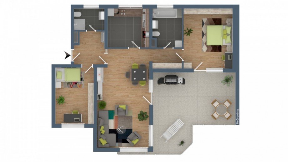 Grundriss Etagenwohnung Gundelfingen