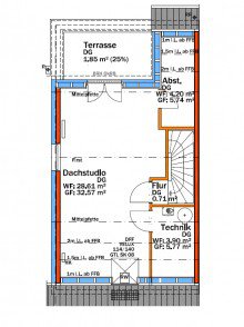 Grundriss DG links Lebensqualit�t in Eichstetten!