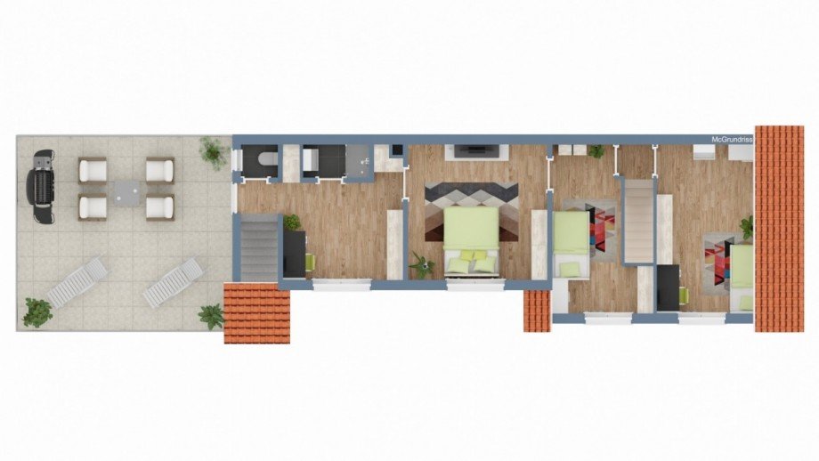 Grundriss OG Zweifamilienhaus Freiburg im Breisgau