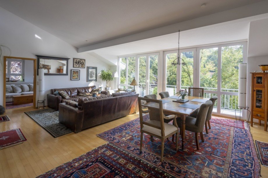 Wohnzimmer Etagenwohnung Gundelfingen / Wildtal