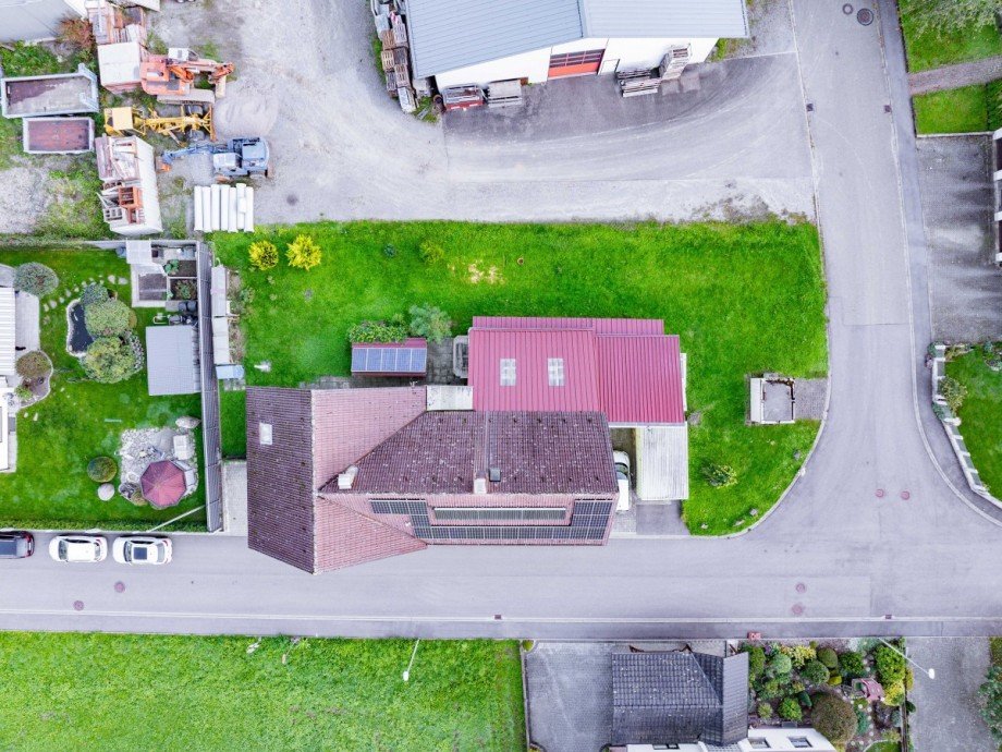 Draufsicht Zweifamilienhaus Winden im Elztal