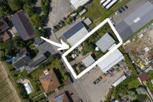 Grundst�ck Wohnhaus mit Gewerbehalle im sonnigen Hartheim!