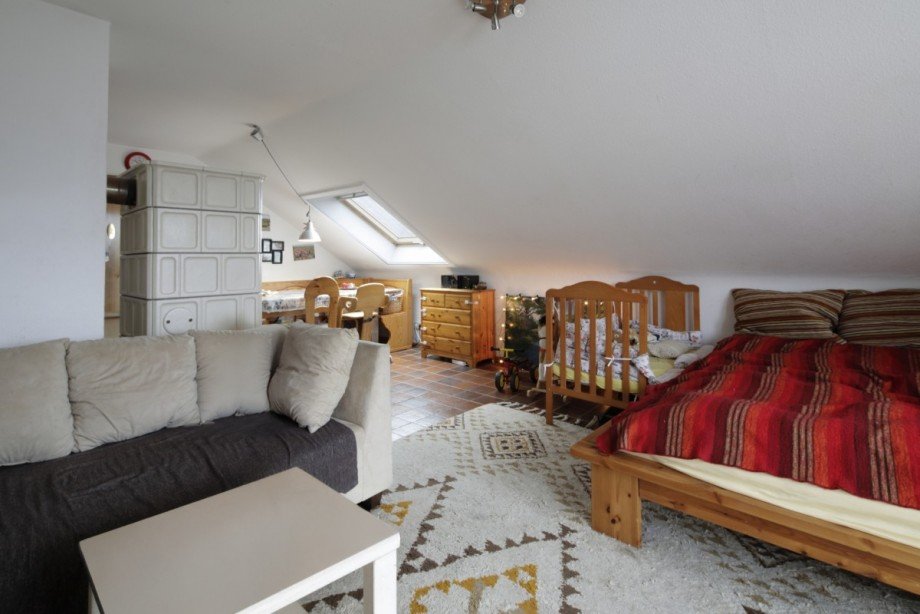 Wohnzimmer Dachgeschosswohnung Sexau