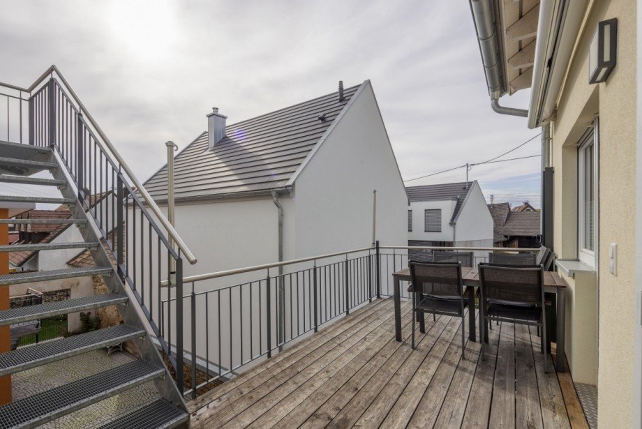 Balkon OG Nordfl�gel Mehrfamilienhaus Ihringen