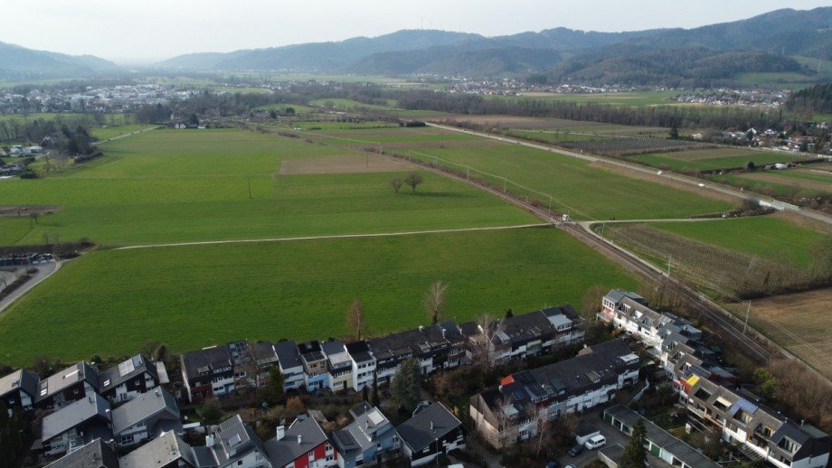 Drohnenaufnahme Reihenmittelhaus Kirchzarten