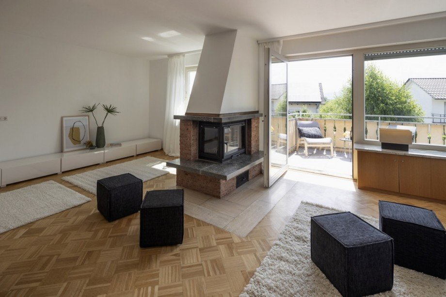 Wohnzimmer Doppelhaush�lfte Freiburg im Breisgau / Tiengen