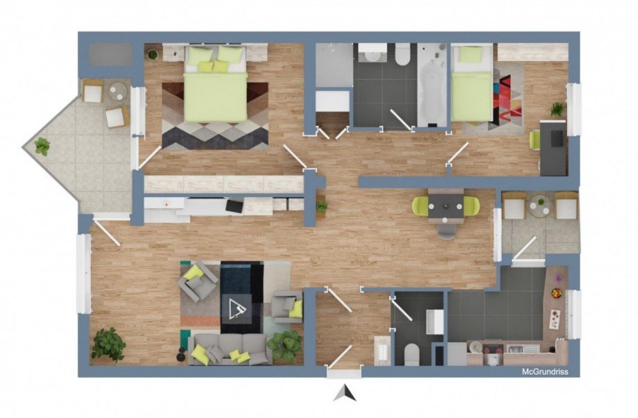 Grundriss Wohnung Freiburg im Breisgau