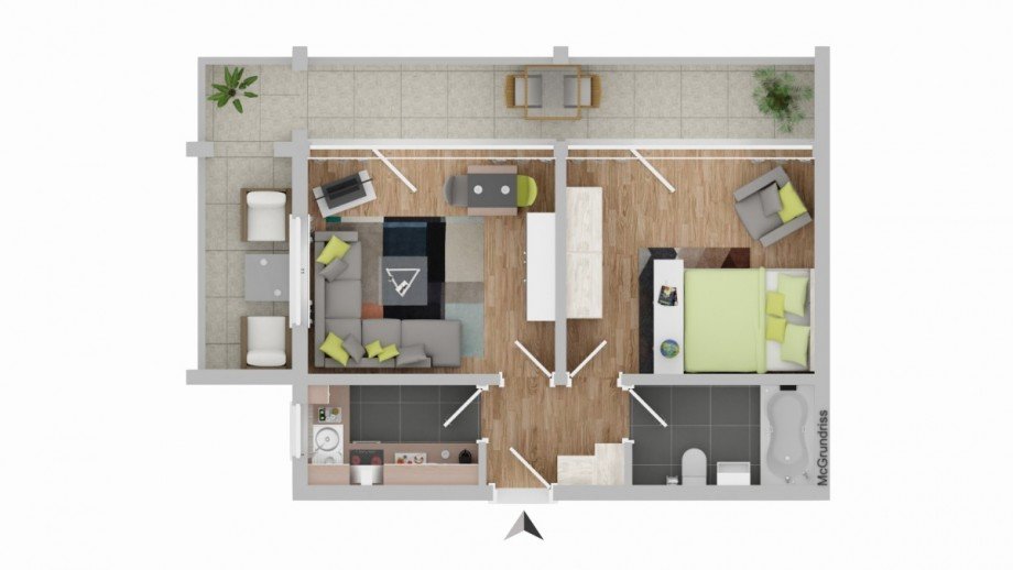 Grundriss Etagenwohnung Oberried-Hofsgrund