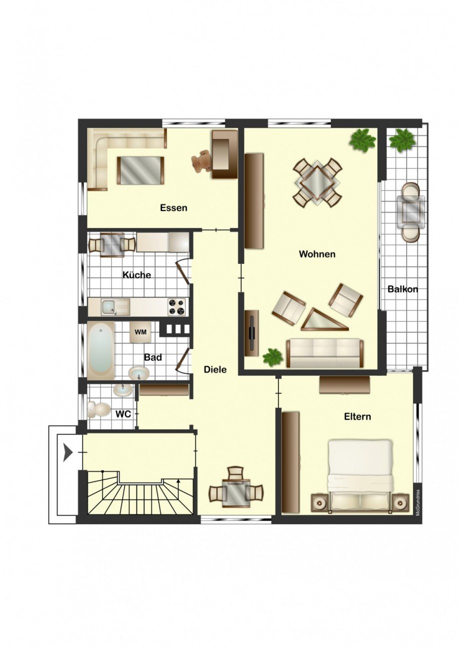  Etagenwohnung Stegen
