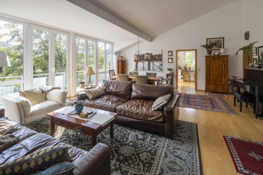 Wohnzimmer Etagenwohnung Gundelfingen / Wildtal