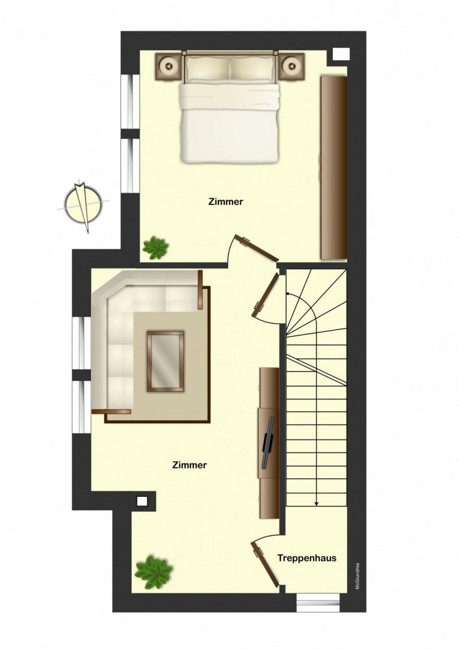Grundriss OG Etagenwohnung Freiburg im Breisgau