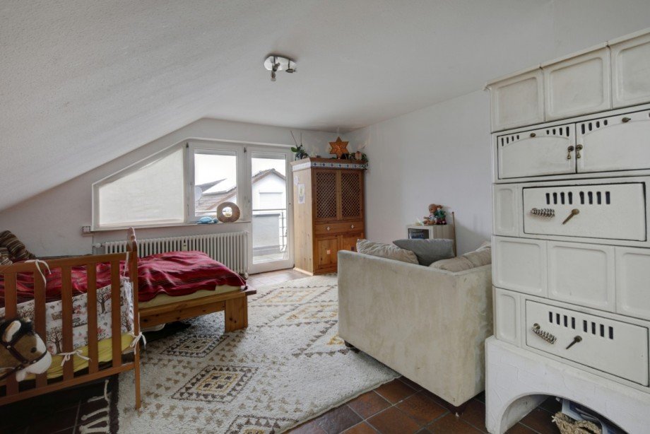 Wohnzimmer Dachgeschosswohnung Sexau
