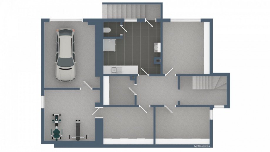 Grundriss Keller Doppelhaush�lfte Kirchzarten