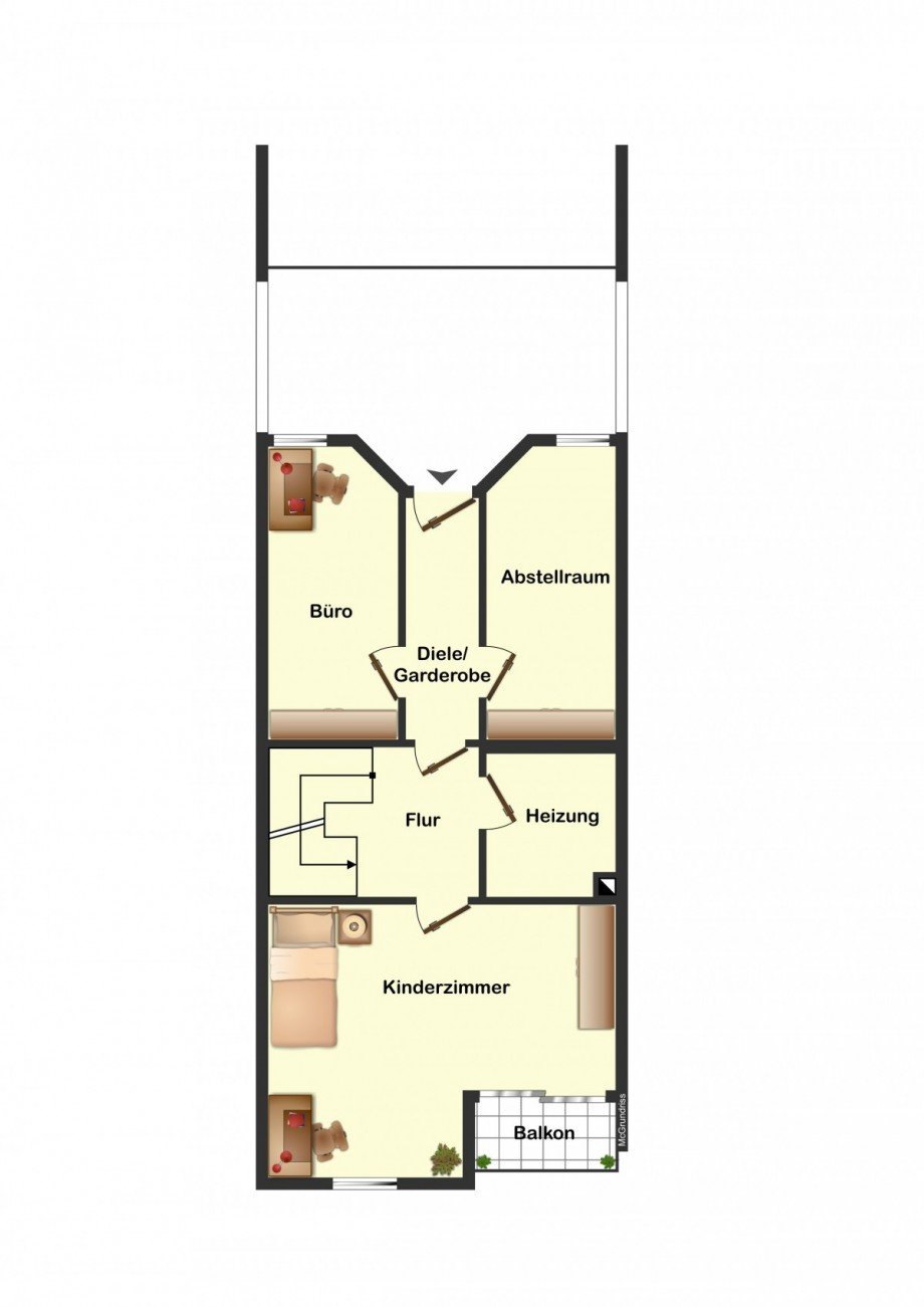 EG Grundriss Reihenmittelhaus Waldkirch