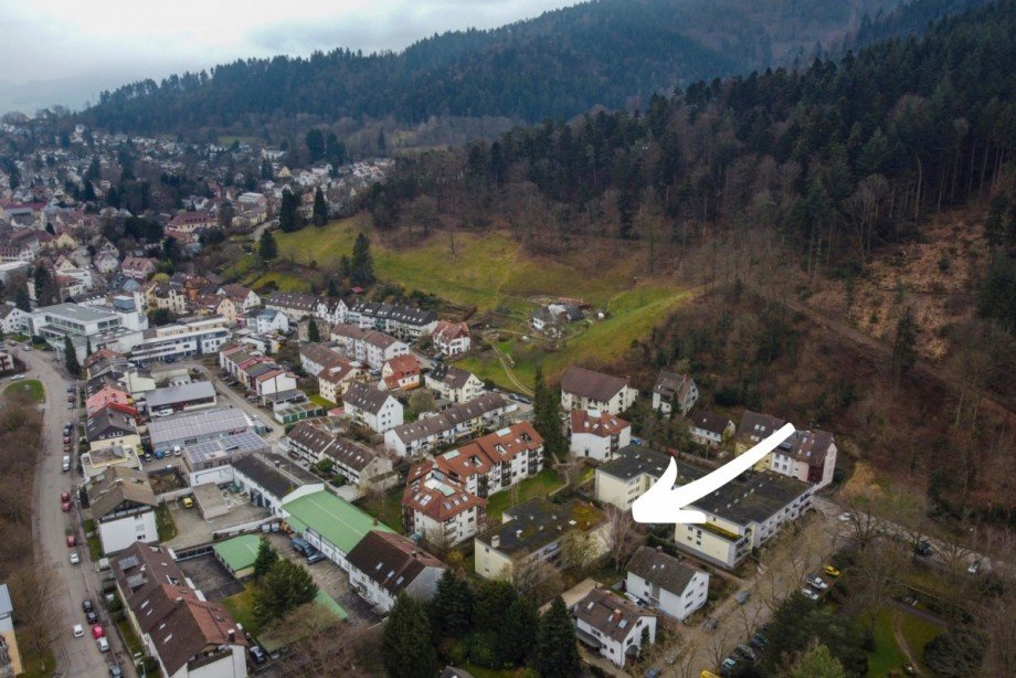 Blick von oben Etagenwohnung Freiburg im Breisgau / Littenweiler