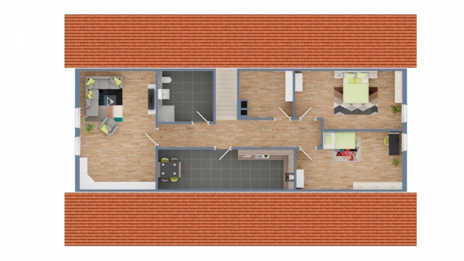 Grundriss OG Zweifamilienhaus Neuenburg am Rhein
