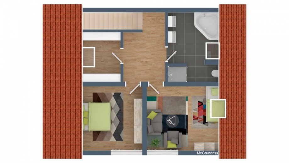 Grundriss DG Maisonettewohnung Breisach am Rhein