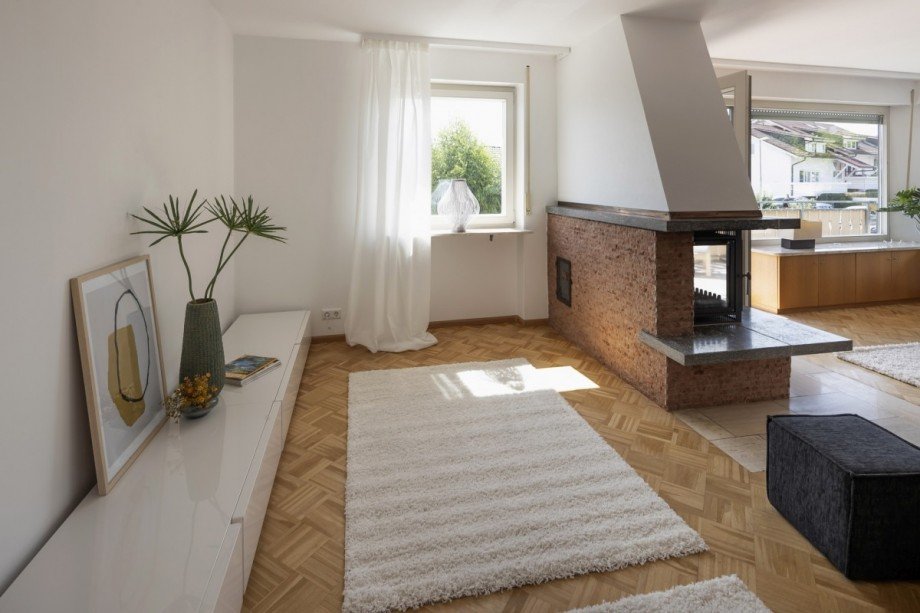 Wohnzimmer Doppelhaush�lfte Freiburg im Breisgau / Tiengen