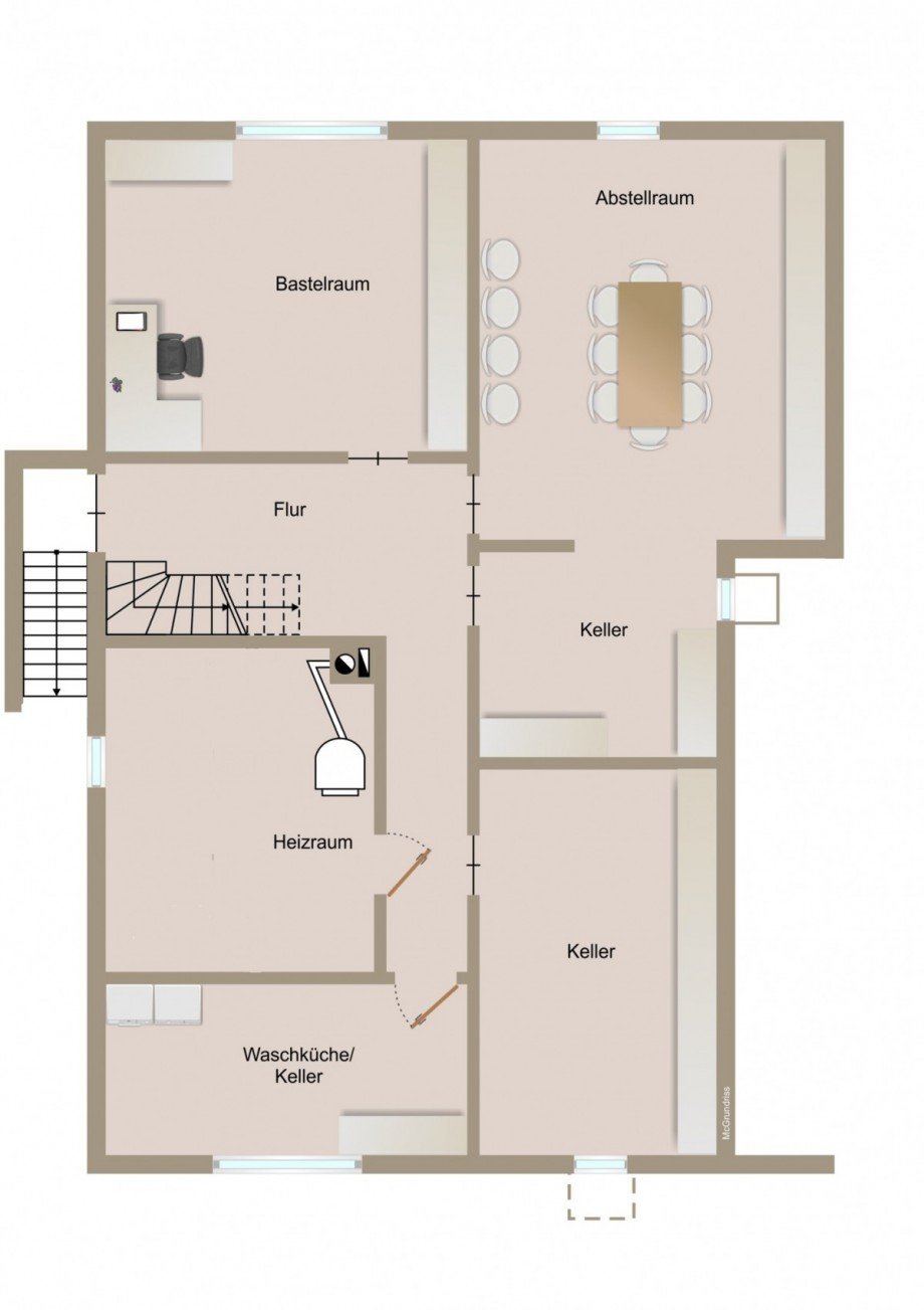 Grundriss UG Einfamilienhaus Breisach am Rhein