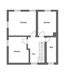 Grundriss OG Romantische Doppelhaush�lfte in Kirchzarten! Prov. frei!