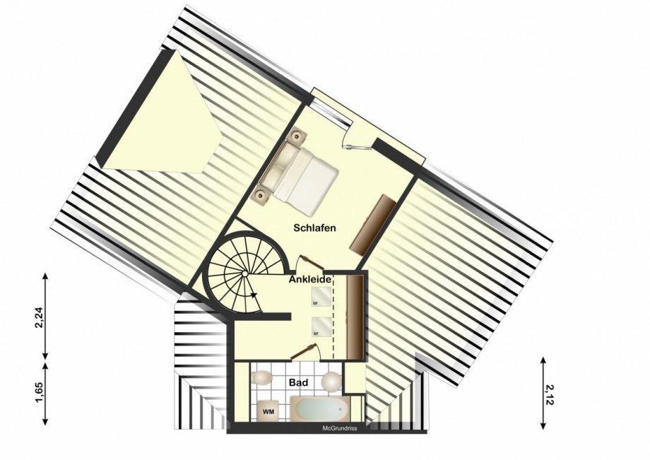 Grundriss Maisonettewohnung Freiburg im Breisgau / Littenweiler