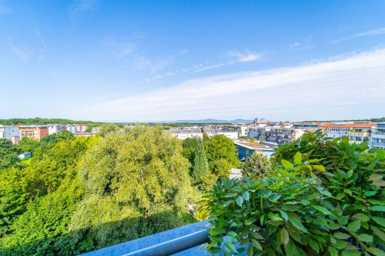 Aussicht Freiburg im Breisgau - Rieselfeld (Stadtteil) Etagenwohnung Einzigartige Penthousewohnung mit Traumaussicht!