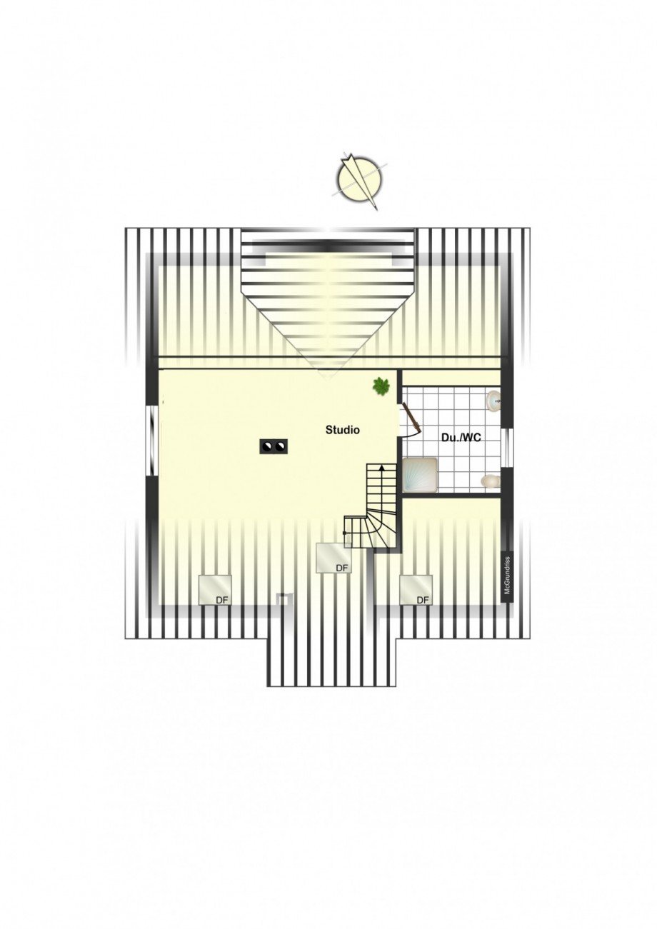 Grundirss DG Einfamilienhaus Freiburg im Breisgau / Waltershofen